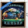 Trends International NFL Philadelphia Eagles - End Zone 17 Wall Poster, 14.725" x 22.375", Bronze Framed Version view 3