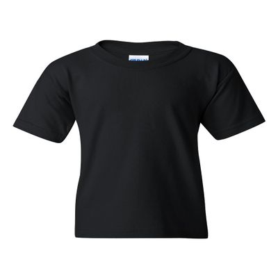 Gildan unisex child Heavy Cotton Youth Pack fashion t shirts, Black/Militarygreen/White, Small US