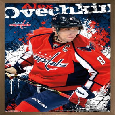 Trends International NHL Washington Capitals - Alex Ovechkin 13 Wall Poster, 22.375" x 34", Bronze Framed Version
