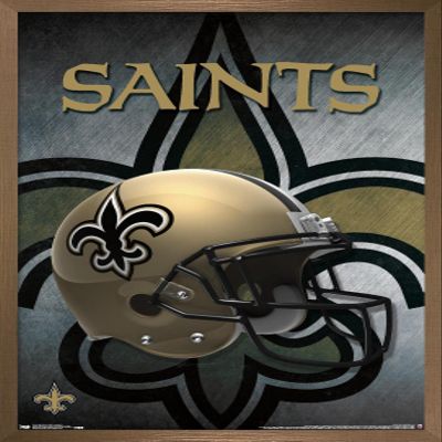 Trends International NFL New Orleans Saints - Helmet 16 Wall Poster, 22.375" x 34", Bronze Framed Version
