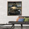 Trends International NFL New Orleans Saints - Helmet 16 Wall Poster, 22.375" x 34", Bronze Framed Version view 2