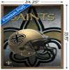 Trends International NFL New Orleans Saints - Helmet 16 Wall Poster, 22.375" x 34", Bronze Framed Version view 3