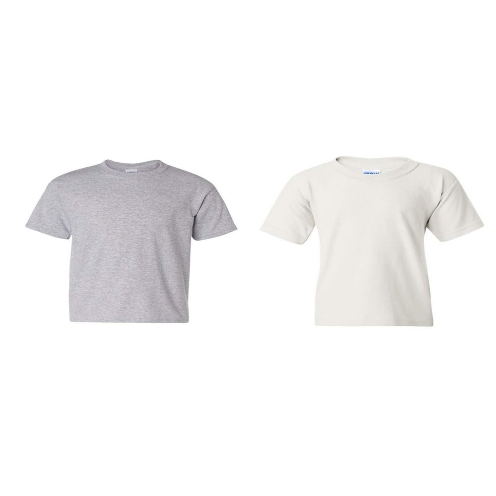 Gildan Kids' Big Heavy Cotton Youth T-Shirt, 2 Pack