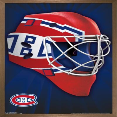Trends International NHL Montreal Canadiens - Mask 16 Wall Poster, 22.375" x 34", Bronze Framed Version