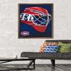 Trends International NHL Montreal Canadiens - Mask 16 Wall Poster, 22.375" x 34", Bronze Framed Version view 2