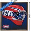 Trends International NHL Montreal Canadiens - Mask 16 Wall Poster, 22.375" x 34", Bronze Framed Version view 3