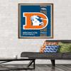 NFL Denver Broncos - Retro Logo 14 Wall Poster, 34L" x 22.4W", Bronze Framed Version view 2