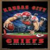 Trends International NFL Kansas City Chiefs - End Zone 17 Wall Poster, 22.375" x 34", Bronze Framed Version view 1