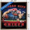 Trends International NFL Kansas City Chiefs - End Zone 17 Wall Poster, 22.375" x 34", Bronze Framed Version view 3