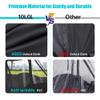 10L0L 4 Passenger Golf Cart Driving Enclosure for Club Car Precedent with Short Roof Up to 57", 4-Sided Clear Window 600D Rain Cover All Weather Windproof Waterproof-Black view 4