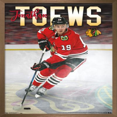 Trends International NHL Chicago Blackhawks - Jonathan Toews 17 Wall Poster, 34L x 22.4W, Bronze Framed Version