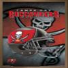 Trends International NFL Tampa Bay Buccaneers - Helmet 16 Wall Poster, 22.375" x 34", Bronze Framed Version view 1