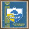 Trends International NFL Los Angeles Chargers - Retro Logo 17 Wall Poster, 22.375" x 34", Bronze Framed Version view 1