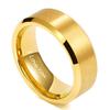 TRUMIUM 8MM Mens 24K Gold Plated Wedding Bands Tungsten Ring Engraved I Love You Beveled Edge Brushed Matte Comfort Fit Size 12 view 2