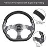 10L0L Golf Cart Steering Wheel for Yamaha, EZGO TXT/RXV/Valor, Club Car DS/Precedent/Onward/Tempo Golf Carts (Gray) view 3