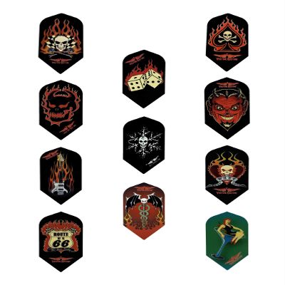 AO 5 Sets of 3 Vulture Kulture Assorted Slim Dart Flights Cool Designs Durable (15 Flights Total)