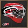Trends International NHL Carolina Hurricanes - Mask 16 Wall Poster, 22.375" x 34", Bronze Framed Version view 1