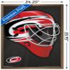 Trends International NHL Carolina Hurricanes - Mask 16 Wall Poster, 22.375" x 34", Bronze Framed Version view 3