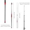 Telescopic Fishing Rod, 4.2M Carbon Fiber Fishing Rod Telescopic Rotating Rod Fishing Gear for Saltwater and Fresh Water Fishing view 2