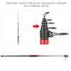 Telescopic Fishing Rod, 4.2M Carbon Fiber Fishing Rod Telescopic Rotating Rod Fishing Gear for Saltwater and Fresh Water Fishing view 3