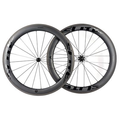 60mm Carbon Wheel Sets Road Bike 700C Wheelset Tubeless Ready Road Cycling Wheels 28mm Tubeless Compatible Clincher