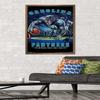 Trends International NFL Carolina Panthers - End Zone 17 Wall Poster, 22.375" x 34", Bronze Framed Version view 2