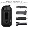 3 Pack Universal Magazine Holster, IWB Mag Pouch Concealed Carry, Single Double Stack Mags Holder for Glock 17 19 26 43 Sig P365 P320 S&W M&P 9mm .40 .45 .380 Fits 7 10 15 Round Ammo Clips for Pistols view 2