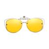 FEISEDY Womens Polarized Cat Eye Clip-on Sunglasses with Flip up Function for Glasses B2670 view 2