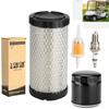 10L0L Golf Cart Tune Up Kit for EZGO RXV 2008-up & TXT 2010-up Gas Carts with Kawasaki Motor, Air Fuel Oil Filter 28463-G01, 72084-G01, 607454, Spark Plug 607462 view 1