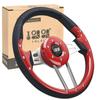 10L0L Golf Cart Steering Wheel for Yamaha, EZGO TXT/RXV/Valor, Club Car DS/Precedent/Onward/Tempo Golf Carts (Red) view 1