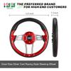 10L0L Golf Cart Steering Wheel for Yamaha, EZGO TXT/RXV/Valor, Club Car DS/Precedent/Onward/Tempo Golf Carts (Red) view 2