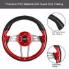 10L0L Golf Cart Steering Wheel for Yamaha, EZGO TXT/RXV/Valor, Club Car DS/Precedent/Onward/Tempo Golf Carts (Red) view 3