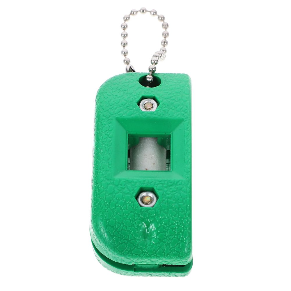 BESPORTBLE Ice Skate Sharpener - Portable White Sandstone Skate Sharpening Tool with Keychain 2.24 X 0.98 X 0.86 Inches for Hockey Players and Avid Skaters