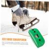BESPORTBLE Ice Skate Sharpener - Portable White Sandstone Skate Sharpening Tool with Keychain 2.24 X 0.98 X 0.86 Inches for Hockey Players and Avid Skaters view 3