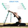 A AZURELIFE Premium Durable Cotton Stretch Strap with 10or12 Loops,Loops, Non-Elastic Yoga Strap for Stretching, Multi-Loop Fitness Stretch Band for Physical Therapy, Yoga, Pilates&Dance (Green - 12 view 3