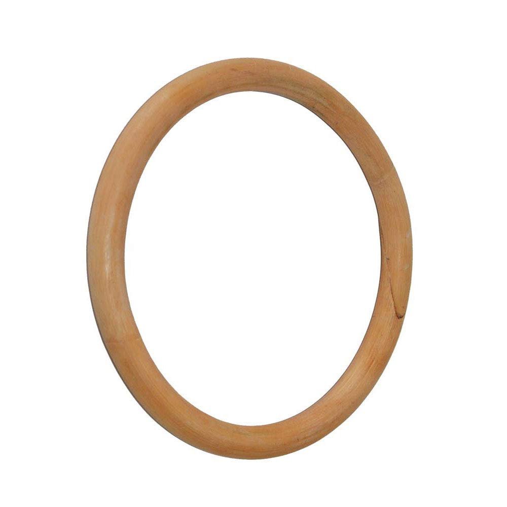 YOUFINE Wing Chun Ring Kung Fu Martial Arts Hand Strength Training Equipment Natural Wood Rattan Stainless Steel Ring for Exercise (Rattan 1)