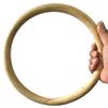 YOUFINE Wing Chun Ring Kung Fu Martial Arts Hand Strength Training Equipment Natural Wood Rattan Stainless Steel Ring for Exercise (Rattan 1) view 2