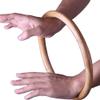YOUFINE Wing Chun Ring Kung Fu Martial Arts Hand Strength Training Equipment Natural Wood Rattan Stainless Steel Ring for Exercise (Rattan 1) view 4