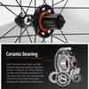 700c Road Bike Carbon Wheels Bicycle Wheelset 38mm Depth 28 Width Tubular Clincher Tubeless Cycling High TG Brake Surface Taiwan Big Frange Straight Pull 20-24 Hole Hub and Pillar 1423 Spokes view 2