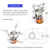 Widesea 8pcs Camping Cookware Mess Kit with Lightweight Pot Pan Stove and Tank Bracket, Fork Knife Spoon Kit for Backpacking, Outdoor Camping Hiking and Picnic view 3