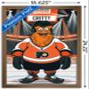 Trends International NHL Philadelphia Flyers - Gritty 19 Wall Poster, 14.725" x 22.375", Bronze Framed Version view 3