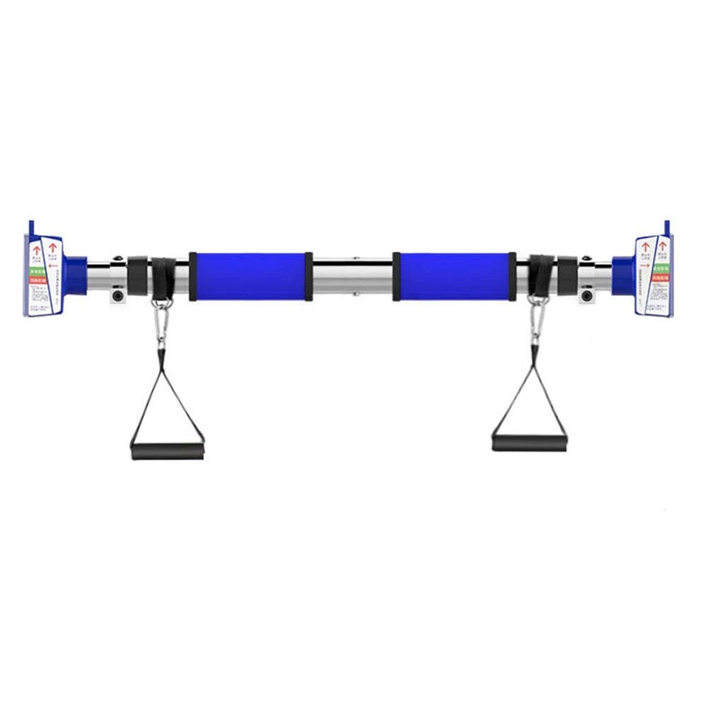 Pull-Up Bars AGYH Portable Chin, Steel Horizontal Bar, Hanging Ring Resistance Band to Hang Fitness Bar, Safety Non-Slip Belt Hand Guard, 72-176CM Adjustable (Size : 130-176cm)