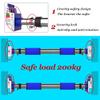 Pull-Up Bars AGYH Portable Chin, Steel Horizontal Bar, Hanging Ring Resistance Band to Hang Fitness Bar, Safety Non-Slip Belt Hand Guard, 72-176CM Adjustable (Size : 130-176cm) view 3