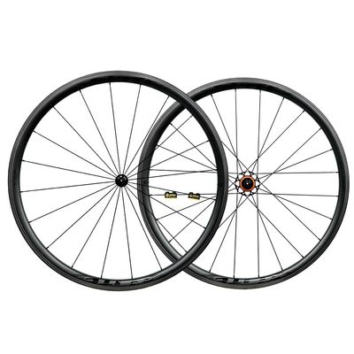 700c Road Bike Carbon Wheels Bicycle Wheelset 30mm Depth 28 Width Tubular Tubeless Cycling High TG Brake Surface Taiwan Big Frange Straight Pull 20-24 Hole Hub and Pillar 1423 Spokes
