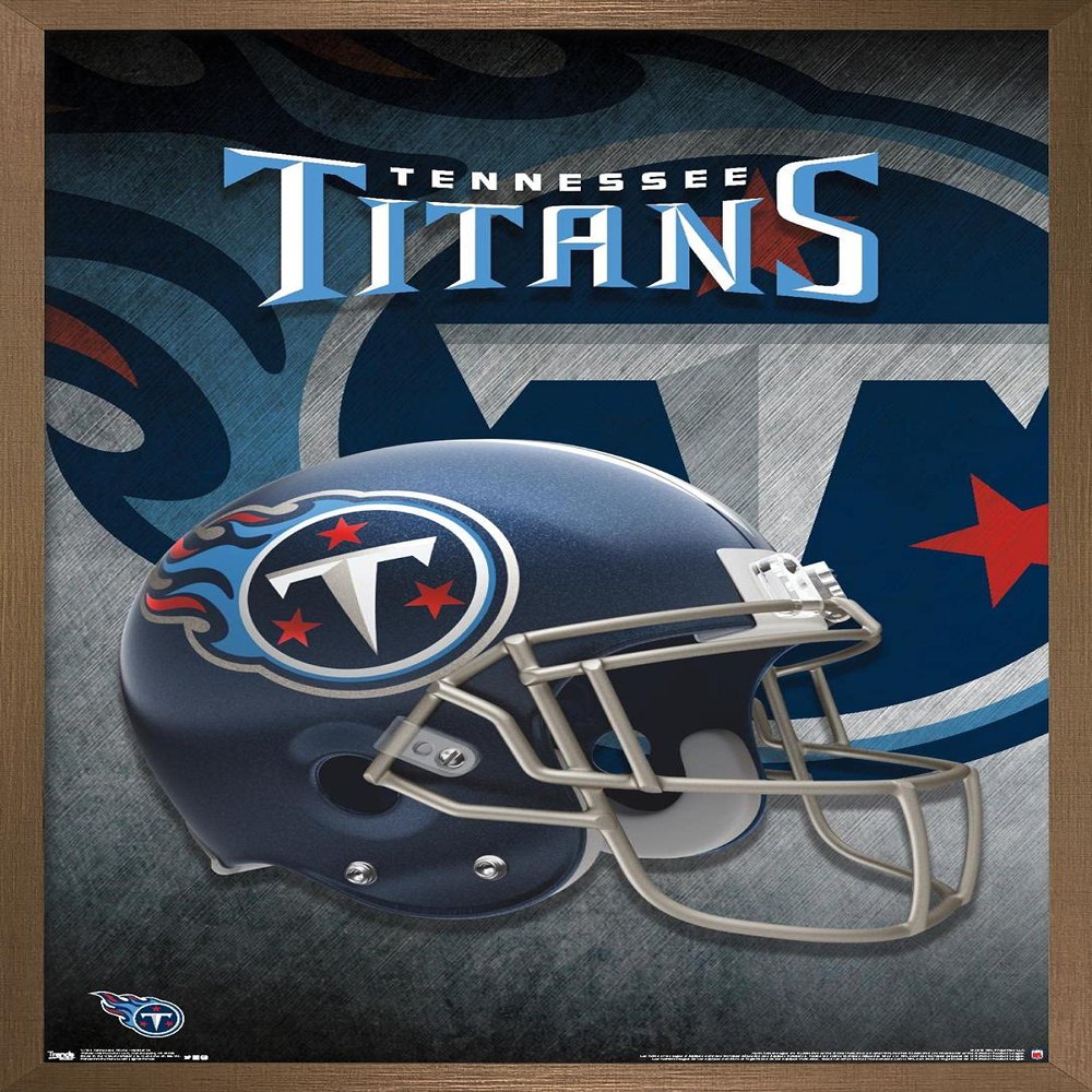 Trends International NFL Tennessee Titans - Helmet 18 Wall Poster, 22.375" x 34", Bronze Framed Version