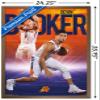 Trends International NBA Phoenix Suns - Devin Booker 18 Wall Poster, 34L x 22.4W, Bronze Framed Version view 3