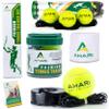 Ahari Unlimited Premium Tennis Trainer Set, Pro Rebounder with Metal Base in a Carrying Cylinder, 3 Replacement Rebound Balls, & Wristband, Portable Tennis Practice Equipment for Solo Training view 1