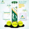 Ahari Unlimited Premium Tennis Trainer Set, Pro Rebounder with Metal Base in a Carrying Cylinder, 3 Replacement Rebound Balls, & Wristband, Portable Tennis Practice Equipment for Solo Training view 2