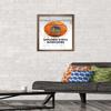 Trends International NBA Golden State Warriors - Drip Ball 20 Wall Poster, 14.725" x 22.375", Bronze Framed Version view 2