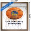 Trends International NBA Golden State Warriors - Drip Ball 20 Wall Poster, 14.725" x 22.375", Bronze Framed Version view 3